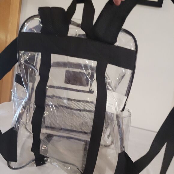 Dura Ultimate Gear Clear Durable Plastic Back Pack Black Trim - Picture 4 of 10